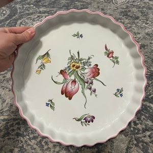 LARGE SPODE MARLBOROUGH SPRAYS 10.5" QUICHE DISH